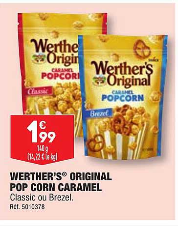 werther's original pop corn caramel