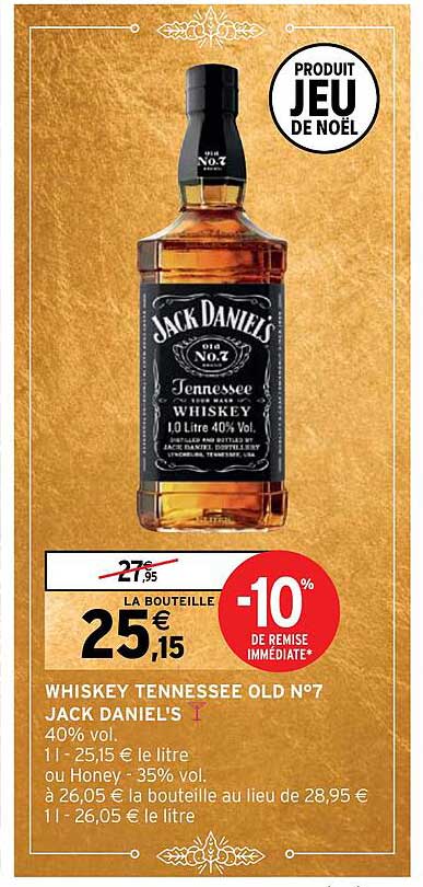 whiskey tennessee old n°7 jack daniel's