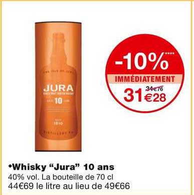 whisky "jura" 10 ans