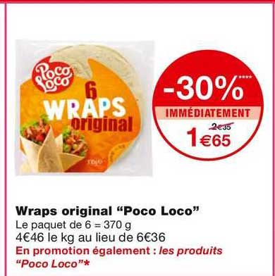 wraps original "poco loco"