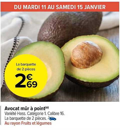 avocat mûre à point