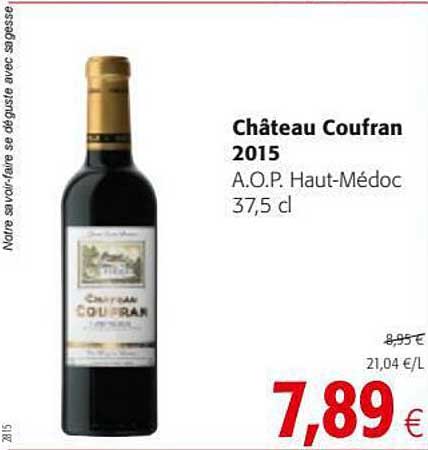 château coufran 2015 a.o.p. haut-médoc