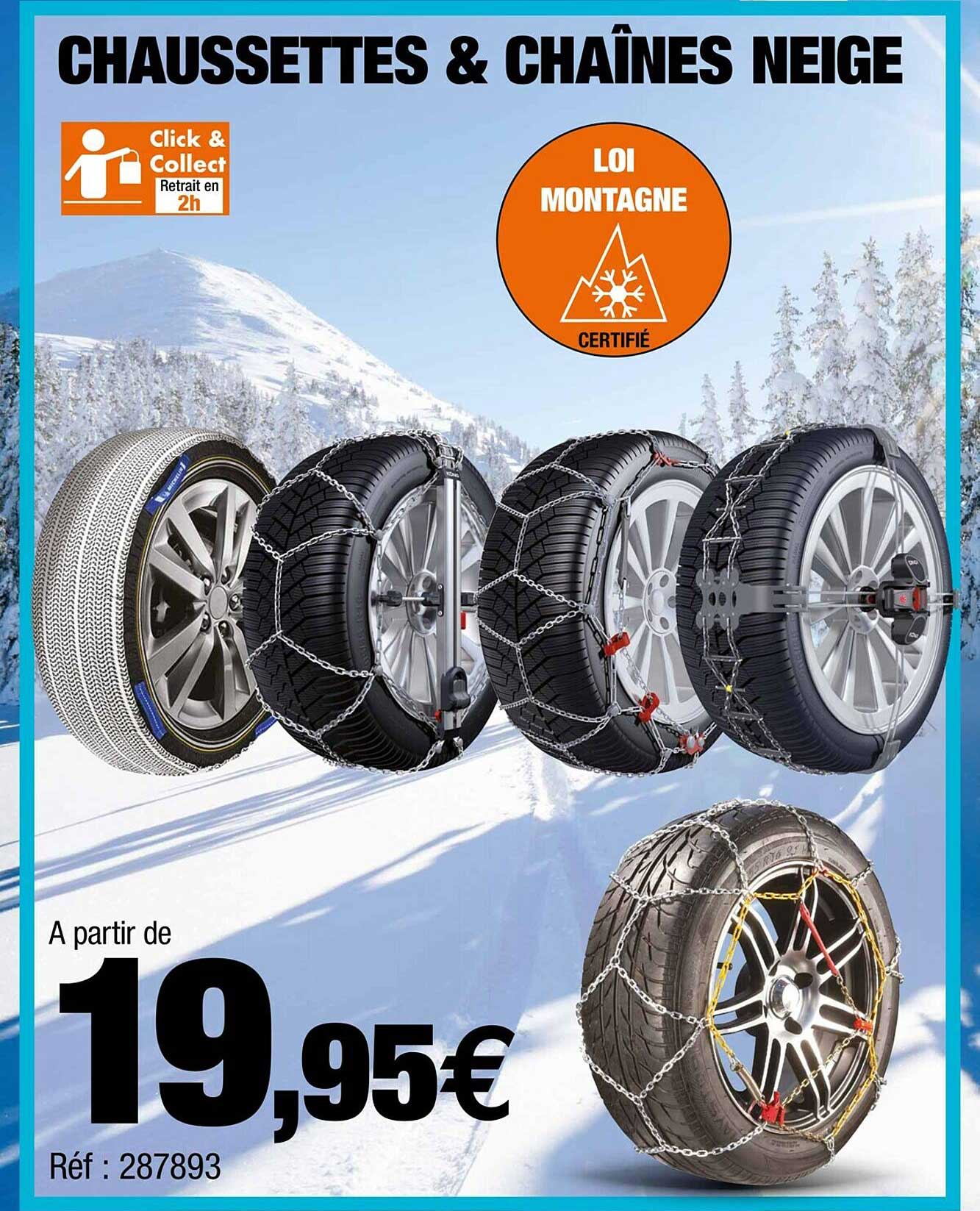 chaussettes & chaînes neige