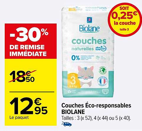 couches éco-responsables biolane