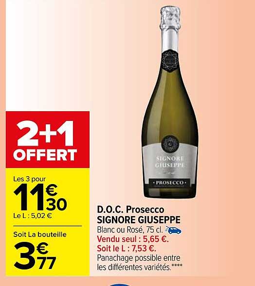 d.o.c. prosecco signore giuseppe