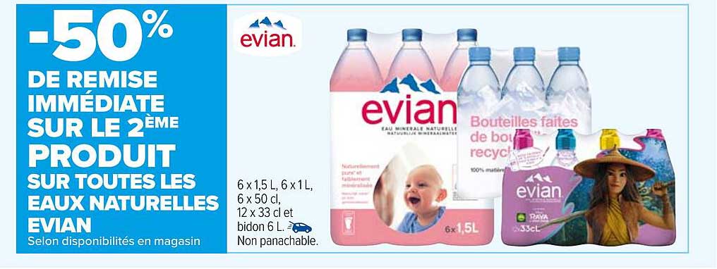 eaux naturelles evian