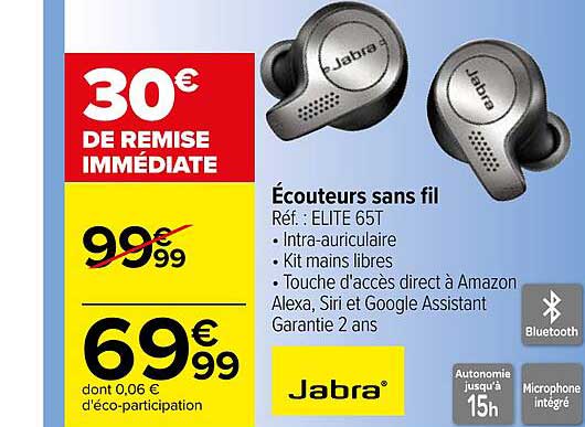 écouteurs sans fil jabra