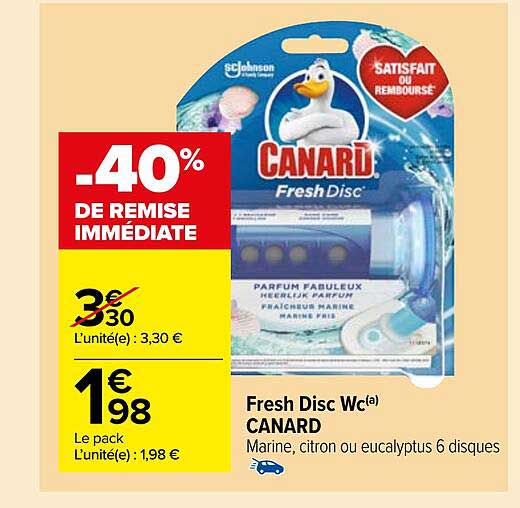 Fresh Disc Wc Canard