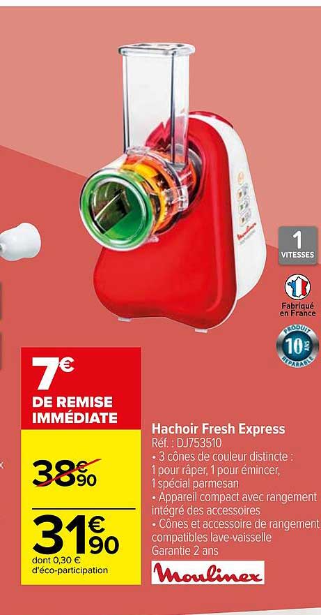 Hachoir Fresh Express Moulinex