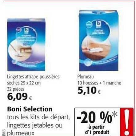 Kits De Départ, Lingettes Jetables Ou Plumeaux Boni Sélection