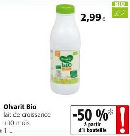 Lait De Croissance Olvarit Bio
