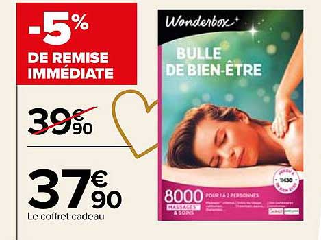 le coffret cadeau bull de bien-être wonderbox