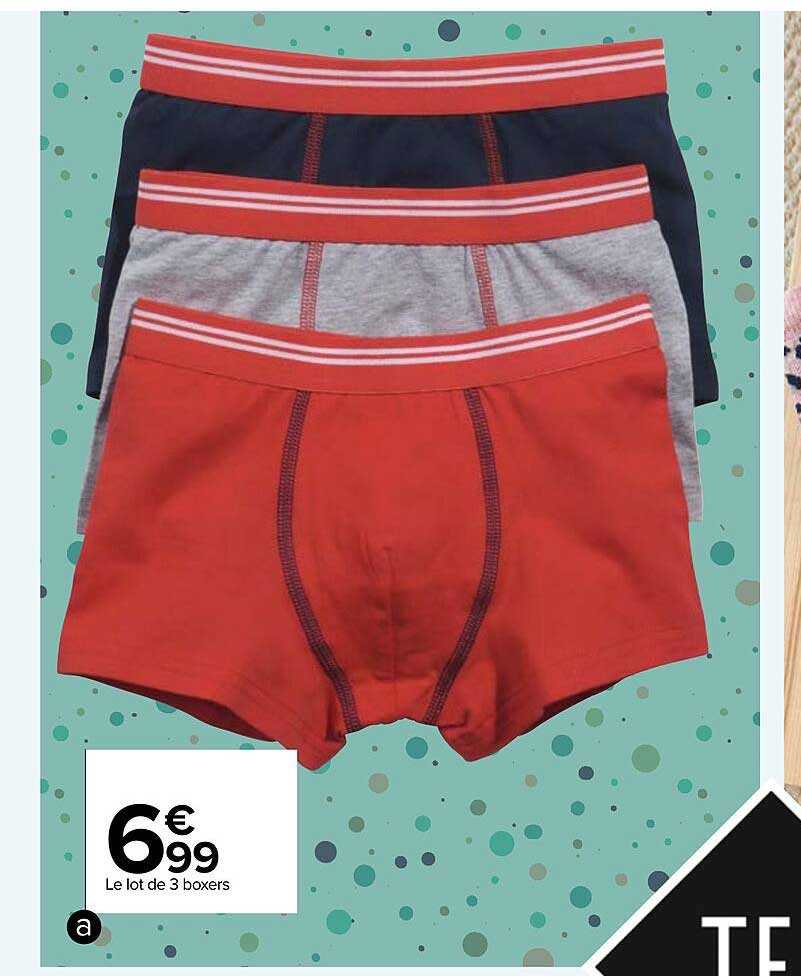 Le Lot De 3 Boxers