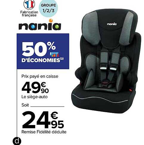 le siège-auto nania