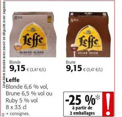 Leffe Blonde, Brune Ou Ruby