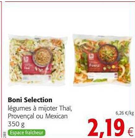 légumes à mijoter thaï, provençal ou mexican