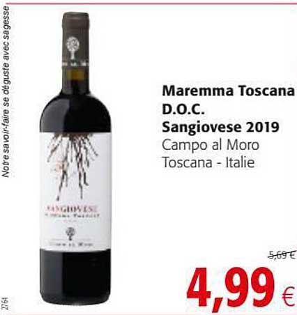 maremma toscana d.o.c. sangiovese 2019