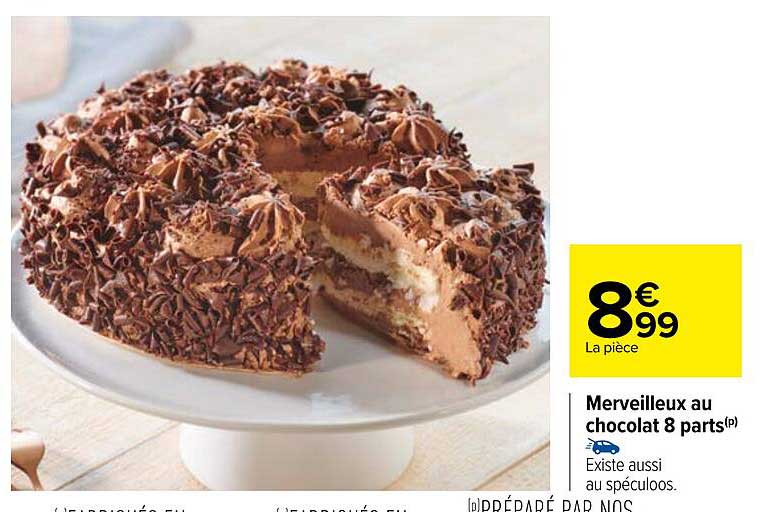 merveilleux au chocolat 8 parts