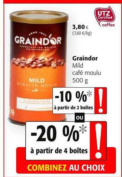 mild café moulu graindor