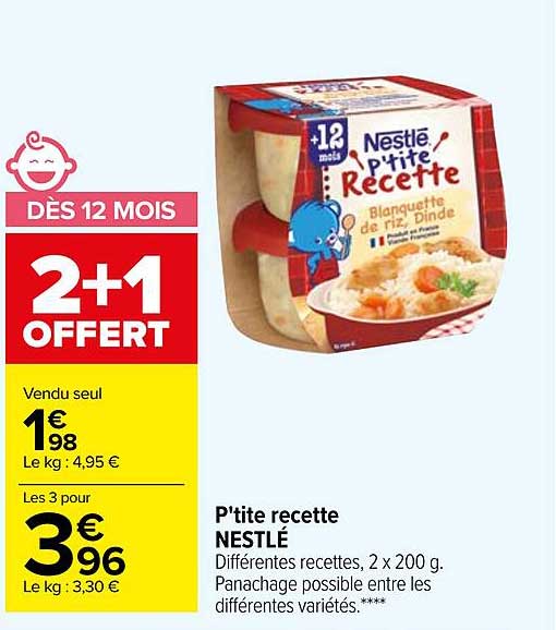 p'tite recette nestlé