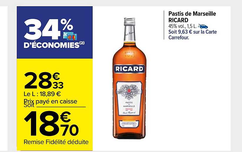 Pastis De Marseille Ricard