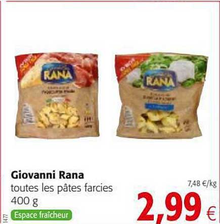 pâtes farcies giovanni rana