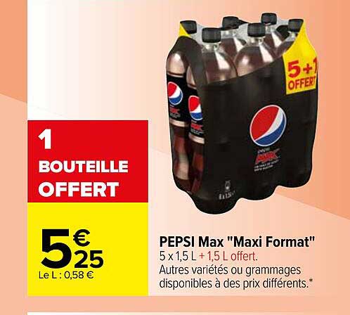 pepsi max "maxi format"