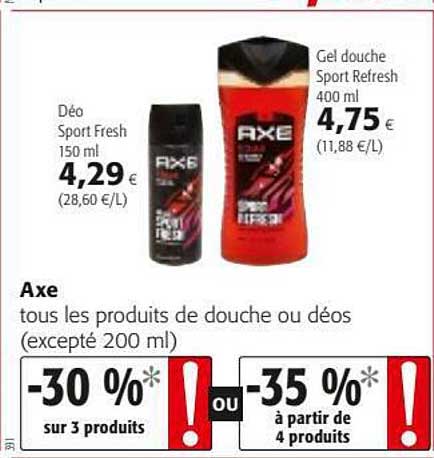 Produits De Douche Ou Déos Axe