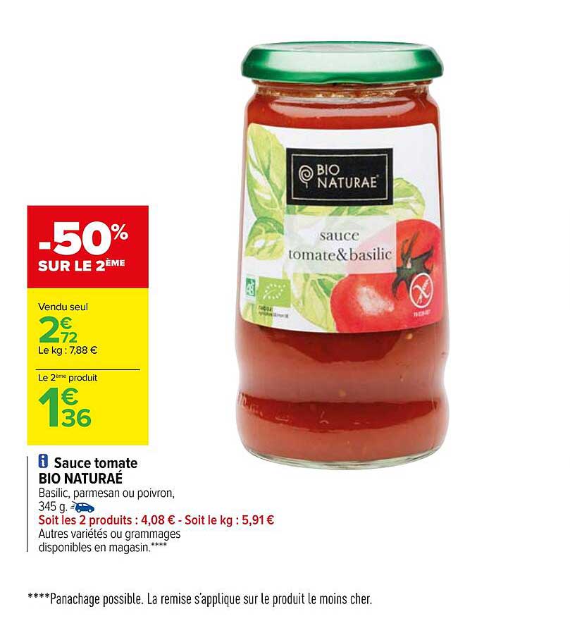 Sauce Tomate Bio Naturaé