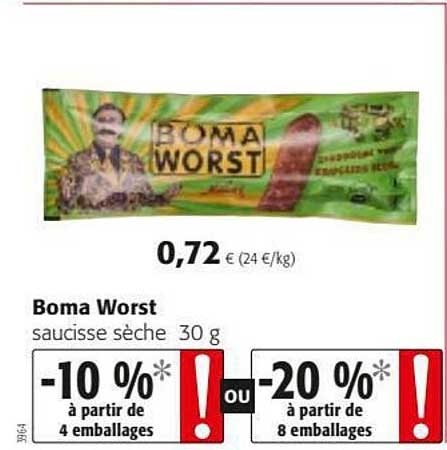 saucisse sèche boma worest