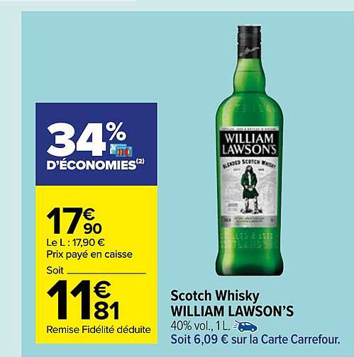 scotch whisky william lawson's