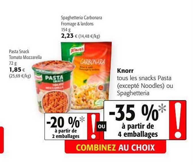 Snacks Pasta Knorr