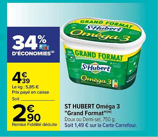 st hubert oméga 3 "grand format"