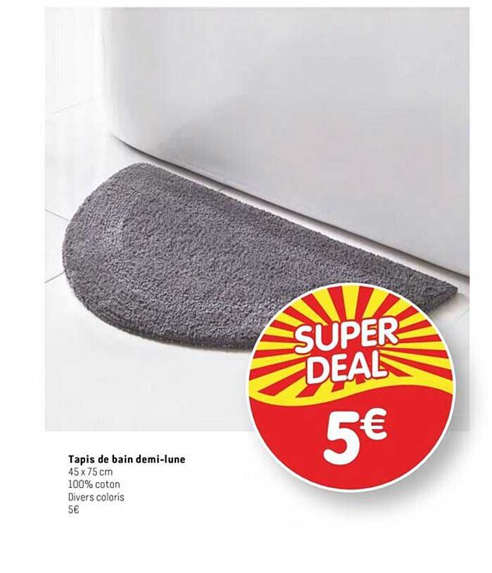tapis de bain demi-lune