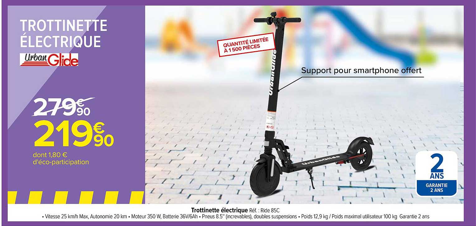 trottinette électrique urban glide