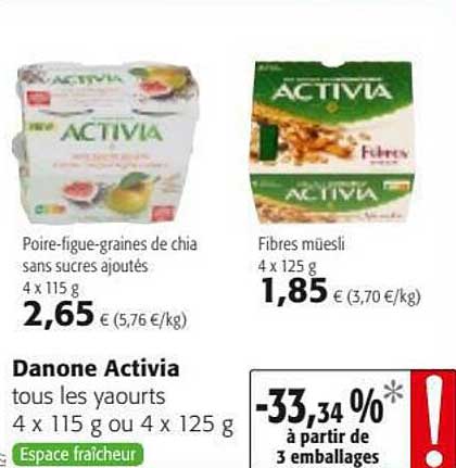 Yaourts Danone Activia