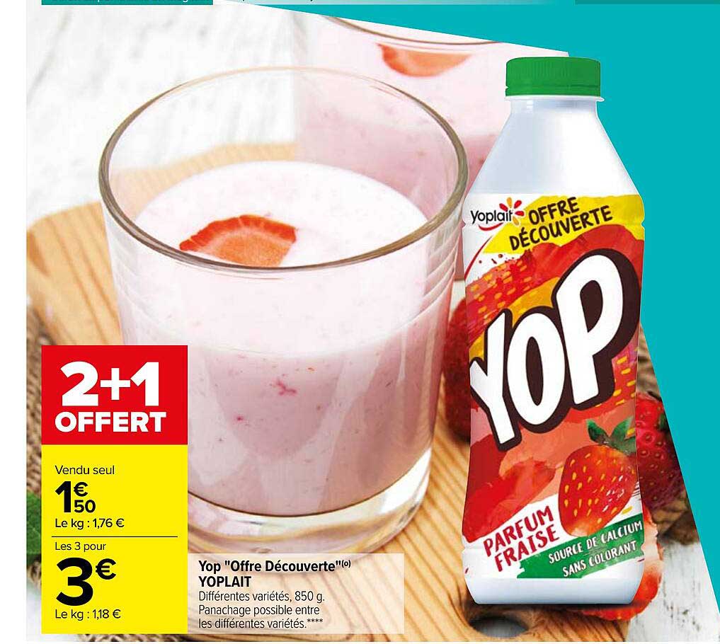 Yop "offre Découverte" Yoplait