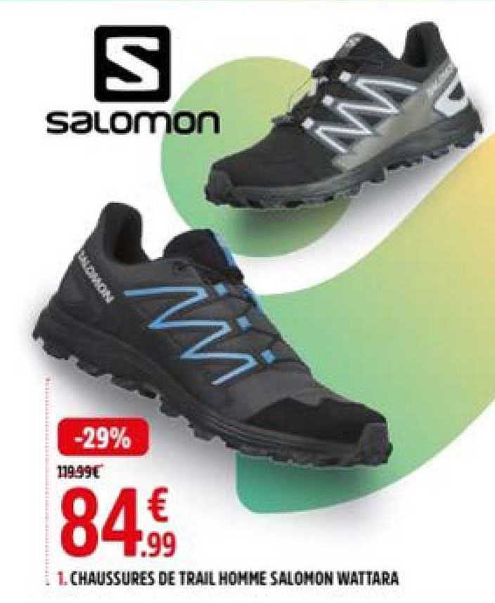 chaussures de trail homme salomon wattara