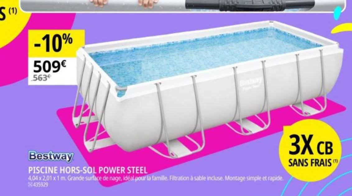 piscine hors-sol power steel bestway