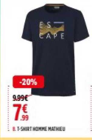 t-shirt homme mathieu