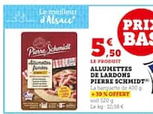 allumettes de lardons pierre schmidt