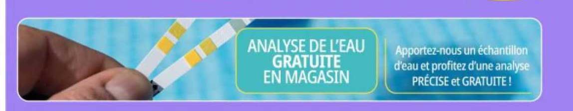 analyse de l'eau gratuite