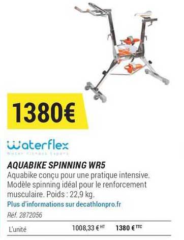 aquabike spinning wr5 waterflex