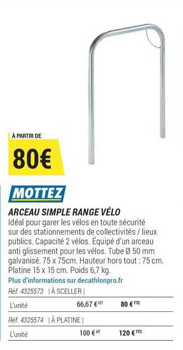 Arceau Simple Range Vélo Mottez