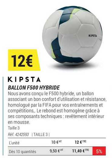 Ballon F500 Hybride Kipsta