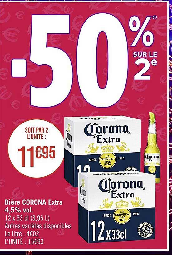 Bière Corona Extra 4,5% Vol