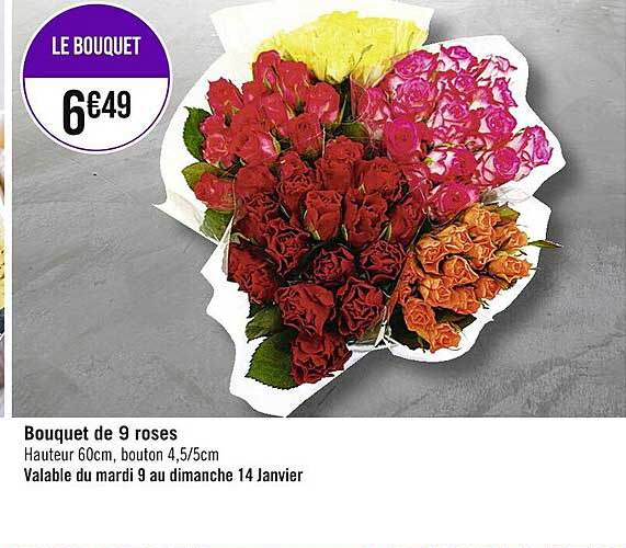 Bouquet De 9 Roses