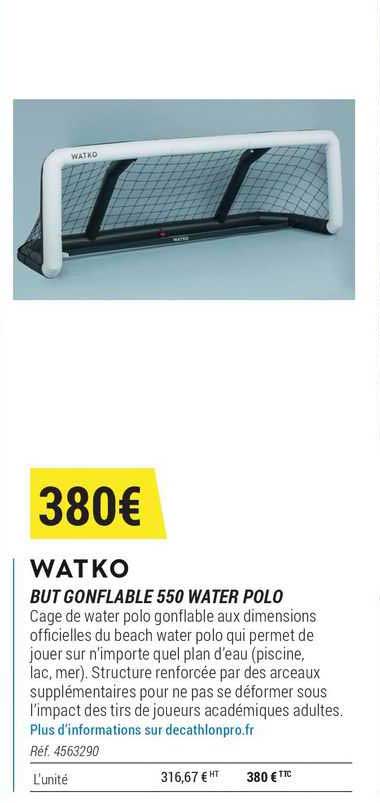 but gonflable 550 water polo watko