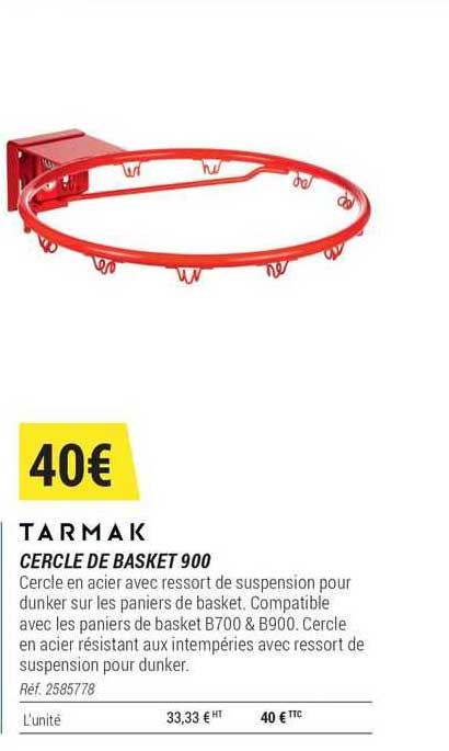 cercle de basket 900 tarmak