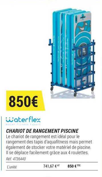 chariot de rangement piscine waterflex